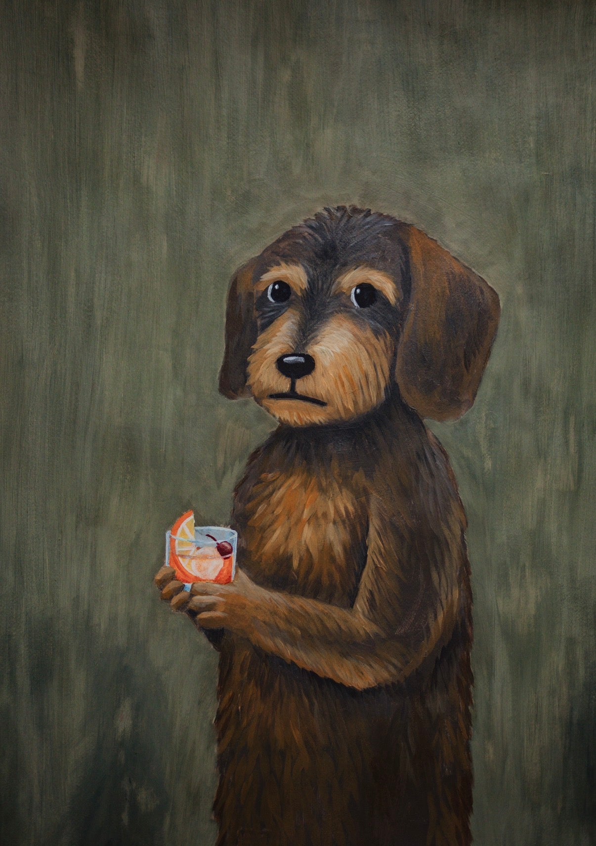 か*や様 【Dachs！Dachs！Dachs！】原画 Old Fashioned Dachs – MB art prints